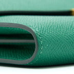 HERMES CONSTANCE LONG WALLET EPSOM GREEN GHW
