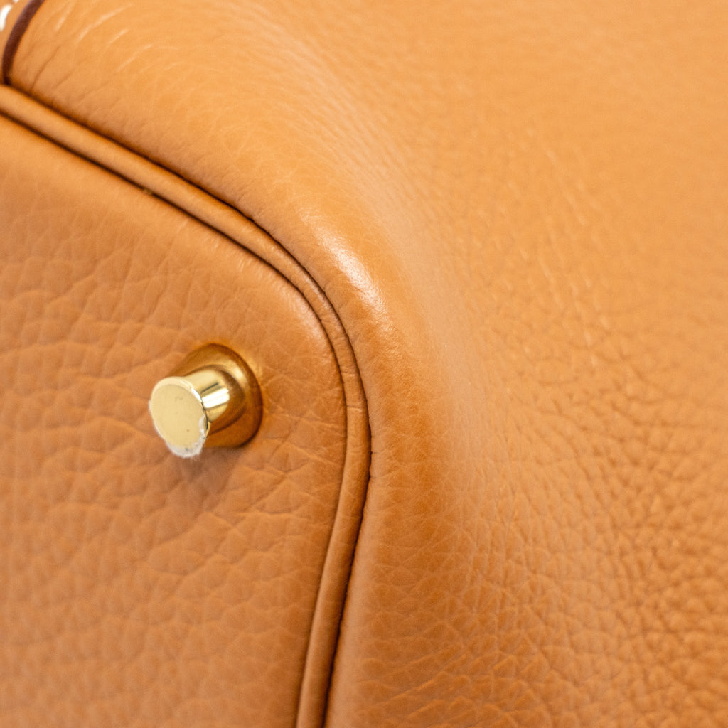 Hermes Picotin18 Lock Bag Clemence Gold GHW