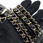 CHANEL 22A BACKPACK PATENT BLACK LGHW (MICROCHIP)