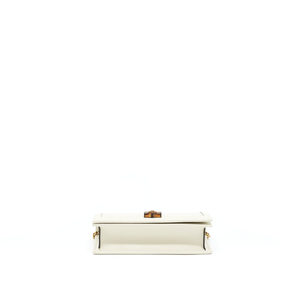 GUCCI DIANA MINI BAG WITH BAMBOO WHITE GHW