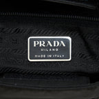 PRADA NYLON SHOULDER BAG IN BLACK