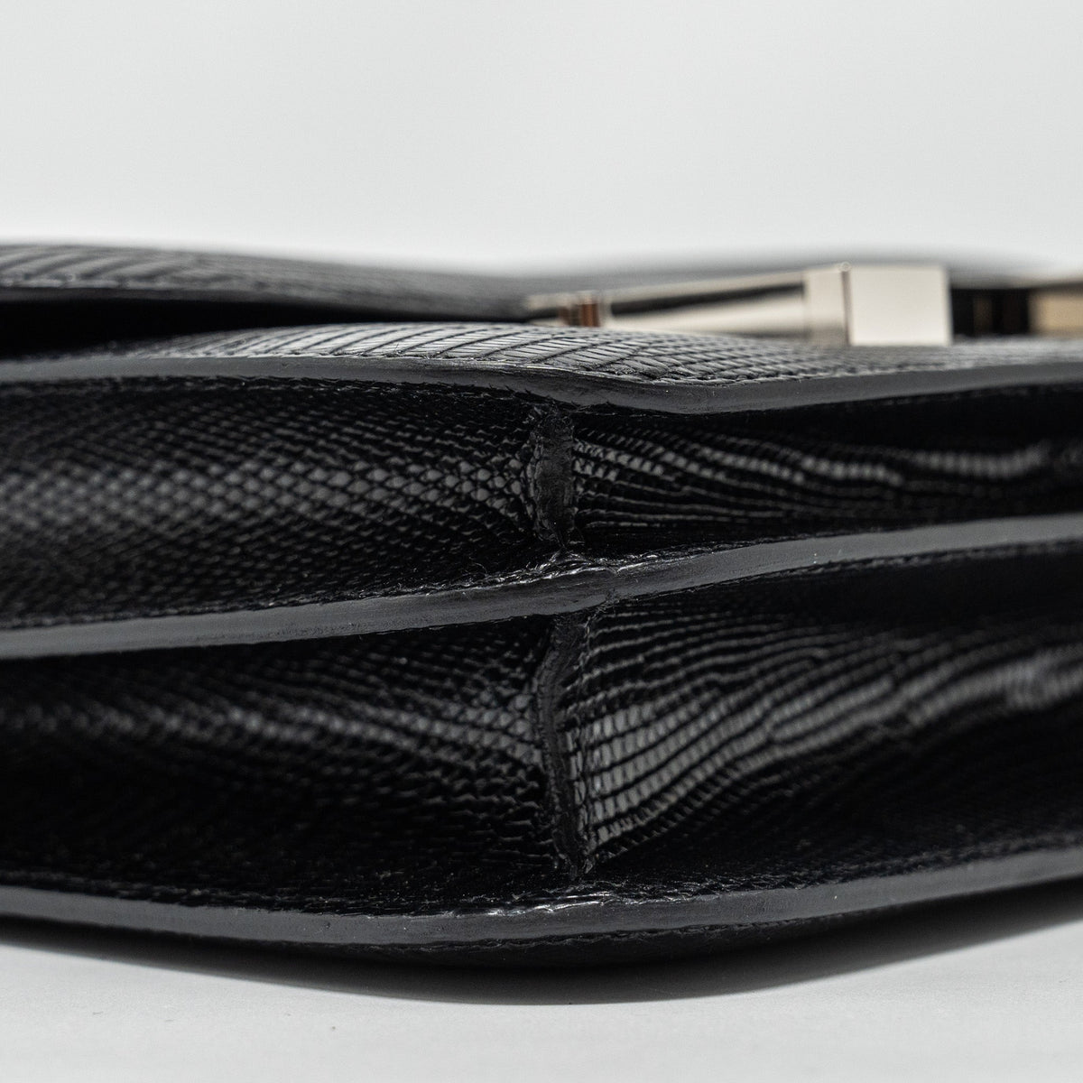 HERMES MINI CONSTANCE LIZARD VARANUS SALVATOR BLACK SHW