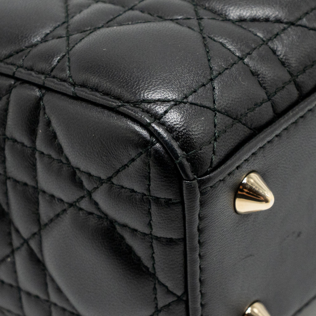 Dior Small Lady Dior My ABCDior Bag Cannage Lambskin Black LGHW