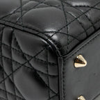 Dior Small Lady Dior My ABCDior Bag Cannage Lambskin Black LGHW