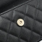 CHANEL 23P TOP HANDLE MINI FLAP BAG CAVIAR BLACK LGHW (MICROCHIP)