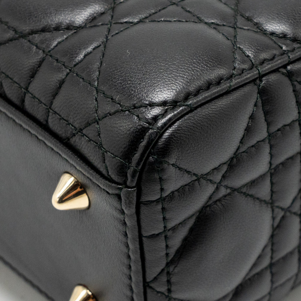 Dior Small Lady Dior My ABCDior Bag Cannage Lambskin Black LGHW