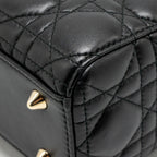 Dior Small Lady Dior My ABCDior Bag Cannage Lambskin Black LGHW