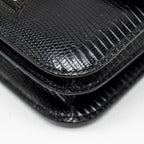 HERMES MINI CONSTANCE LIZARD VARANUS SALVATOR BLACK SHW