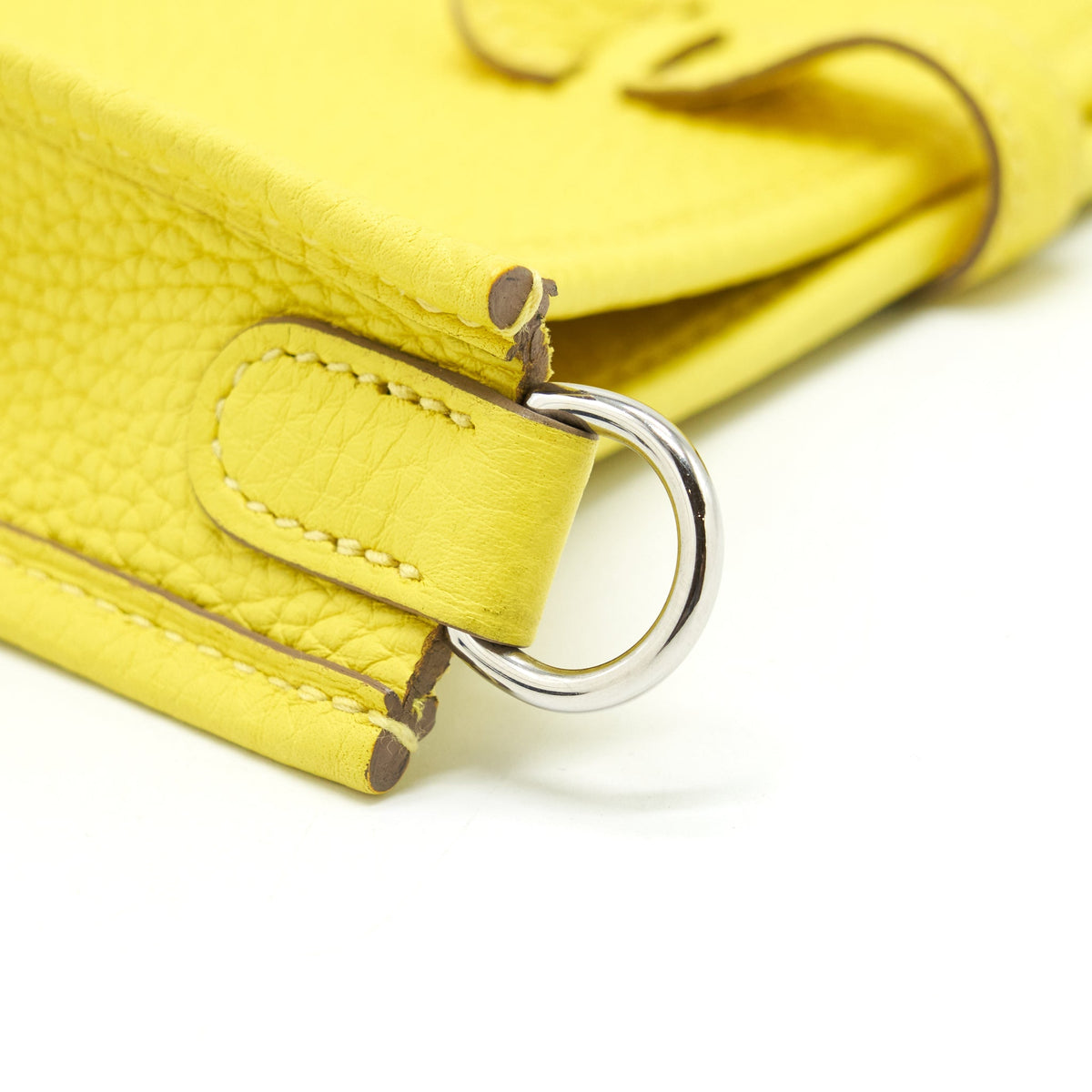 Hermes Mini Evelyne Clemence Lime/Lime SHW