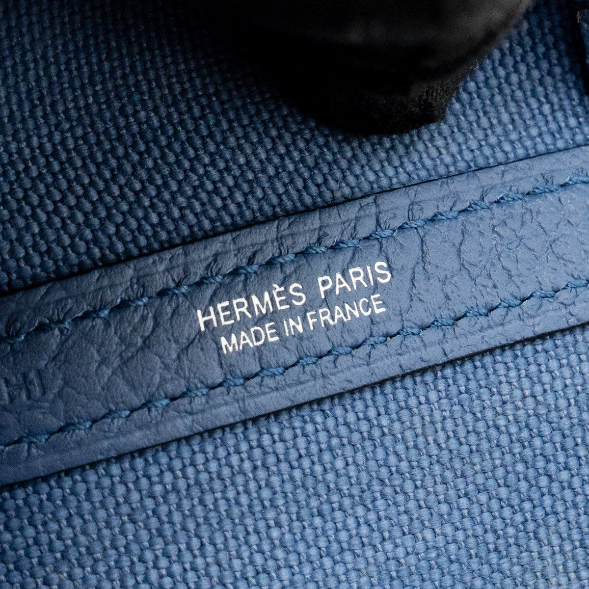 HERMES GARDEN PARTY 36 CANVAS/NEGONDA BLUE AGATE SHW