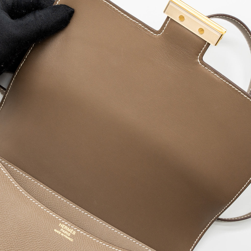 Hermes Constance 24 Epsom Etoupe GHW