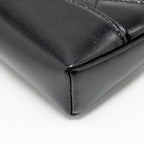 CHANEL MINI 31 CLUTCH WITH CHAIN SHINY LAMBSKIN BLACK LGHW (MICROCHIP)
