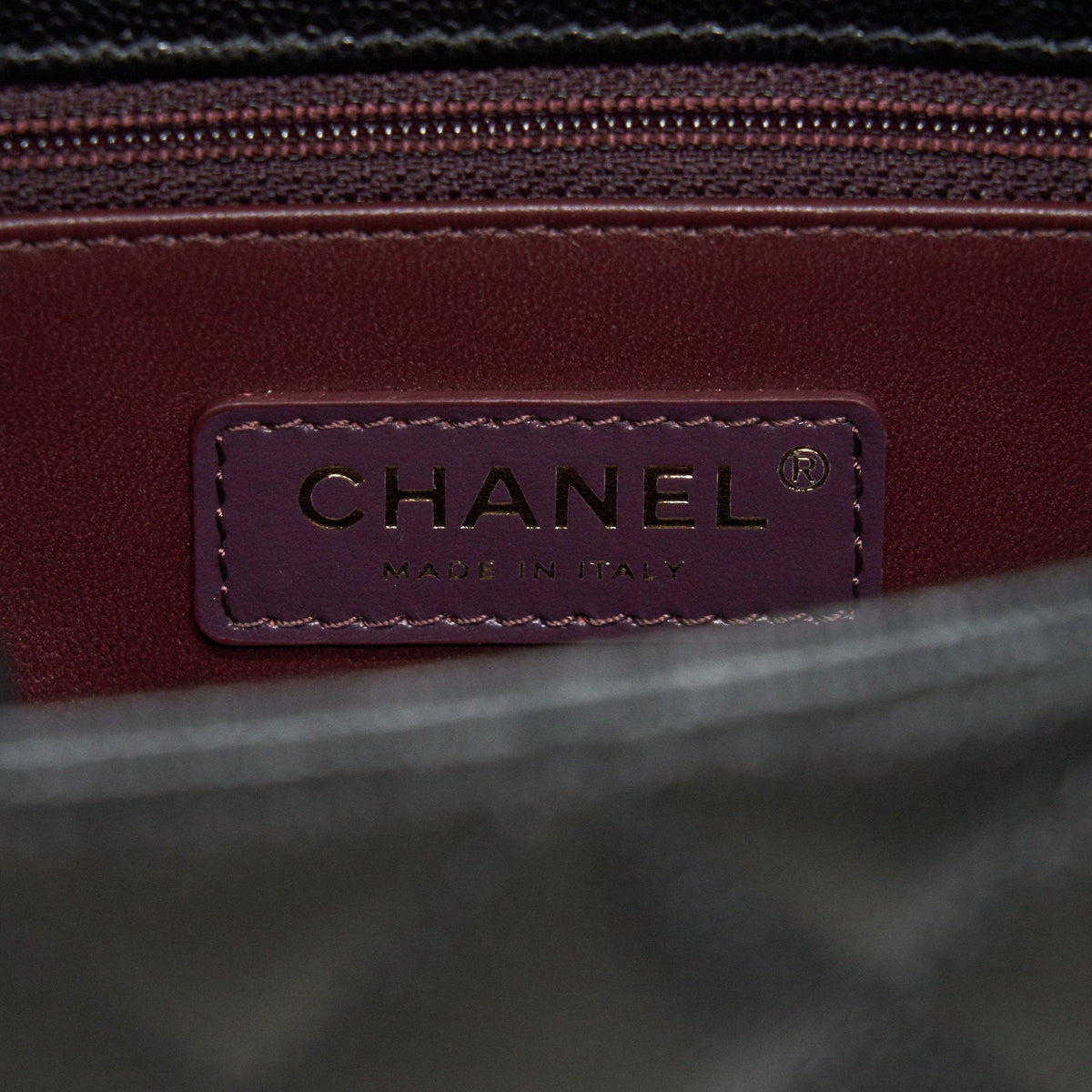 CHANEL 21K SMALL COCO HANDLE 24CM CAVIAR BLACK LGHW