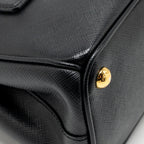 Prada Micro Galleria Bag Saffiano Leather Black GHW