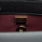 CHANEL 21K SMALL (OLD MINI) 24CM COCOHANDLE BLACK CAVIAR LGHW (MICROCHIP)