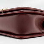 CHANEL MEDIUM BOY BAG LAMBSKIN DARK RED LGHW