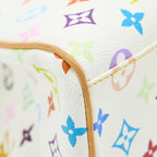 LOUIS VUITTON AURELIA SHOULDER BAG WHITE MULTICOLOUR MONOGRAM CANVAS GHW