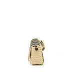 FENDI BAGUETTE SHOULDER BAG FABRIC BROWN/CREAM