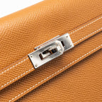 Hermes Kelly Long Wallet Epsom Gold SHW