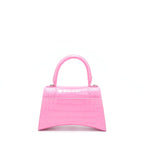 BALENCIAGA HOURGLASS CROC EMBOSSED PINK SHW