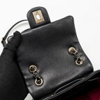 CHANEL QUILTED MINI BACKPACK CAVIAR BLACK LGHW (MICROCHIP)