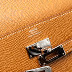 Hermes Kelly Long Wallet Epsom Gold SHW