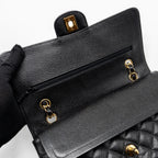 CHANEL MEDIUM CLASSIC DOUBLE FLAP BAG CAVIAR BLACK GHW