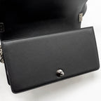 Chanel Medium boy bag fabric / lambskin black SHW