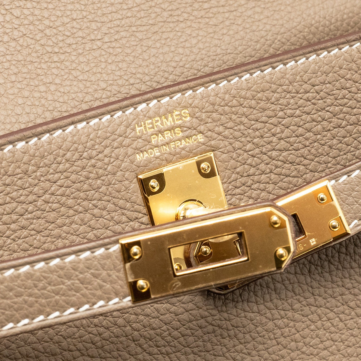 Hermes Kelly 25 Togo Etoupe GHW