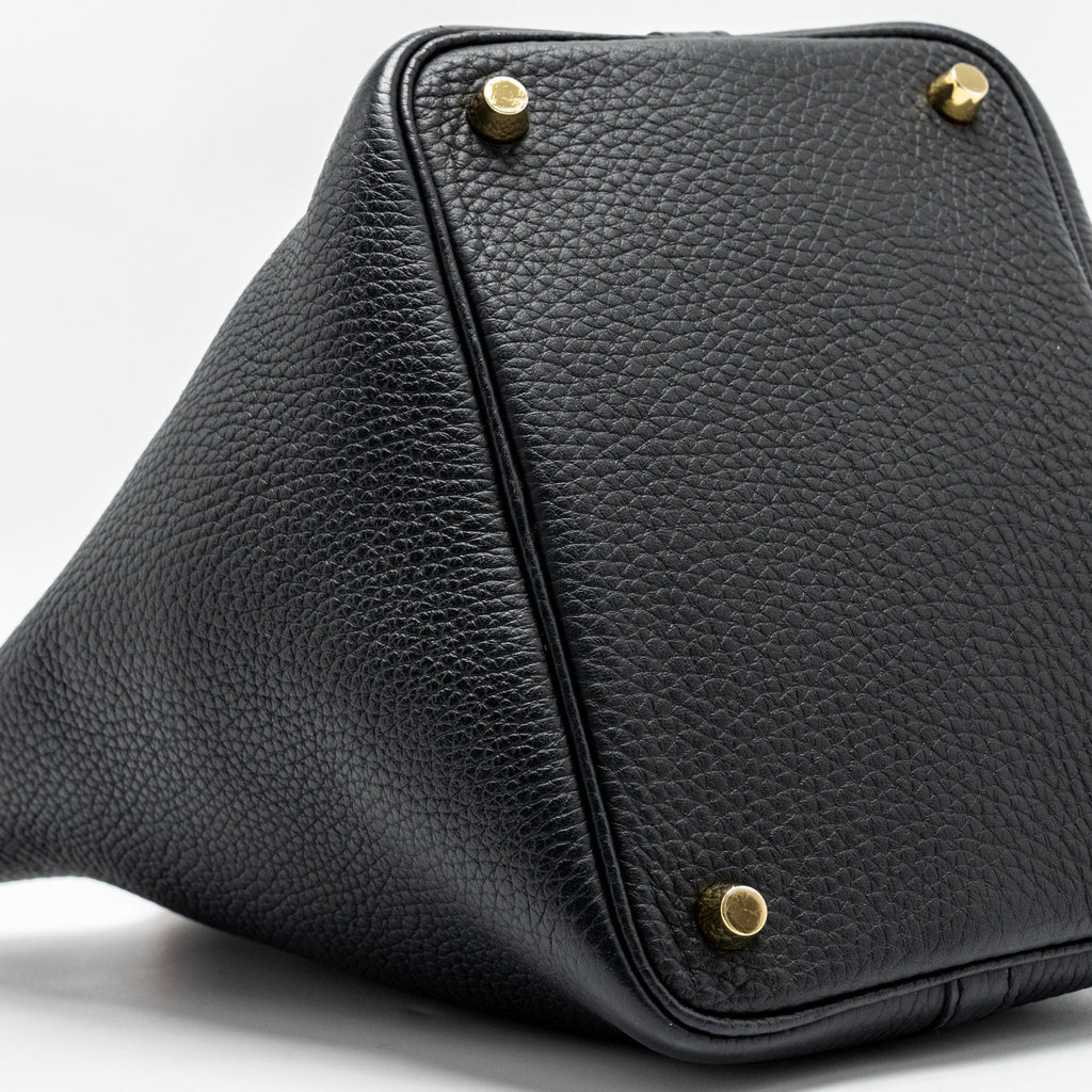 Hermes Picotin 18 Lock Bag Clemence Black GHW