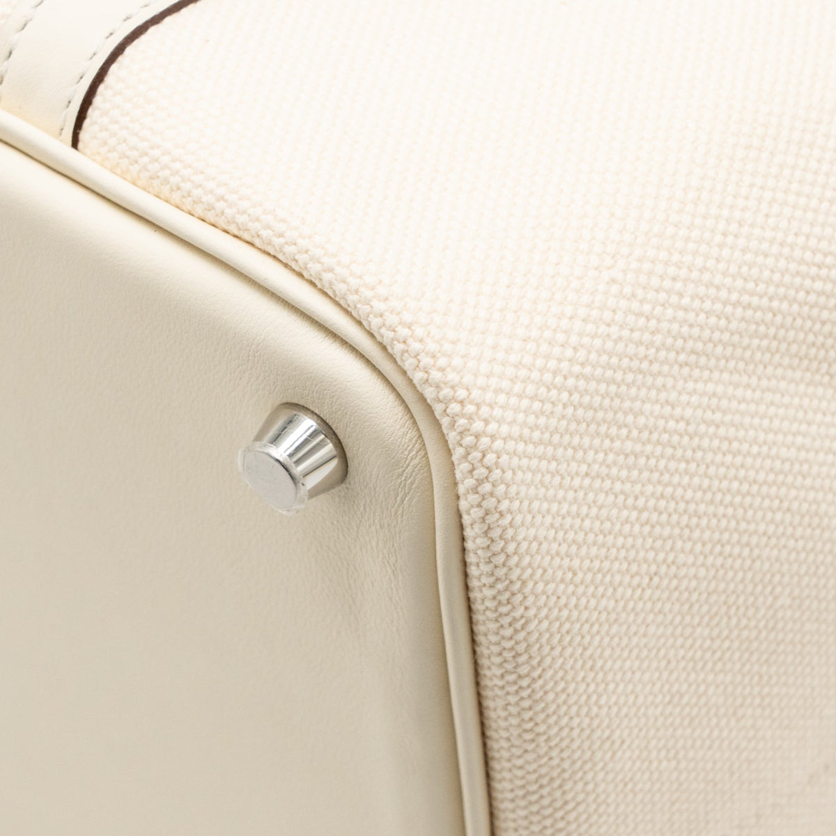 Hermes Cargo Picotin 18 Lock Bag Toile Canvas / Swift Nata SHW
