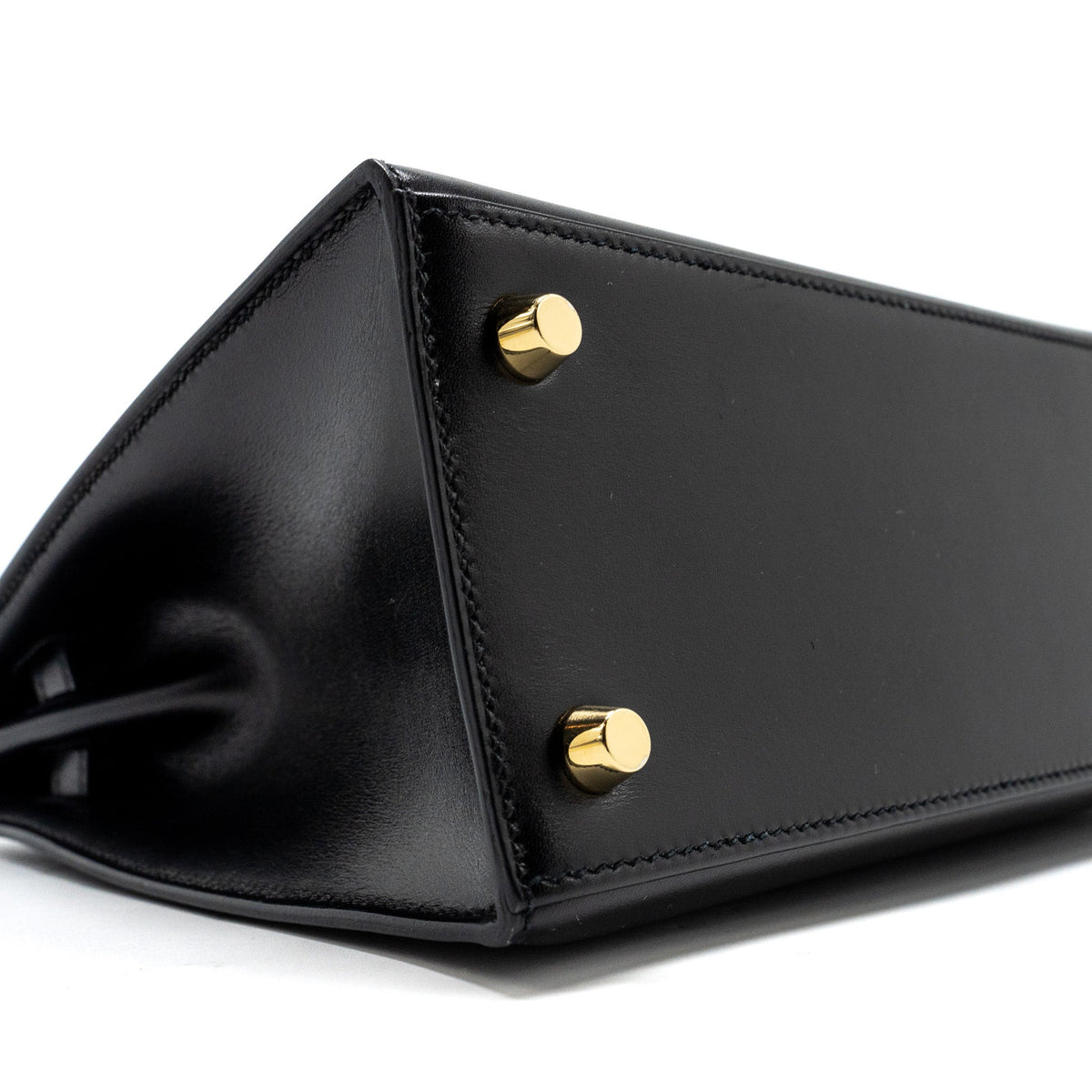 HERMES KELLY 25 BOX BLACK GHW