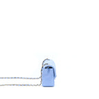 CHANEL MINI RECTANGULAR FLAP BAG LAMBSKIN BLUE LGHW