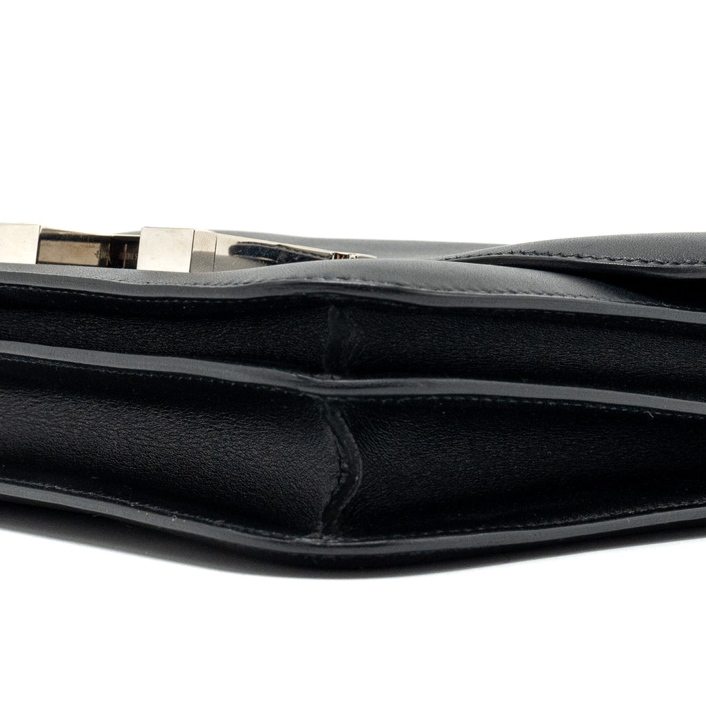 HERMES MINI CONSTANCE ALLEGRO BLACK / WHITE SHW