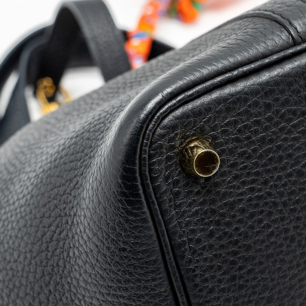Hermes Picotin 18 Lock Bag Clemence Black GHW