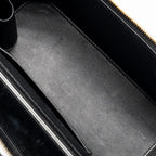 CHANEL LETTER TWIST TOP HANDLE LONG VANITY WITH CHAIN LAMBSKIN BLACK GHW (MICROCHIP)