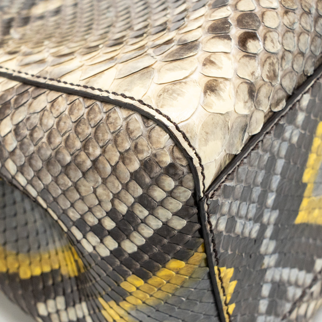 Fendi small peekaboo Iconic Petite natural Python multicoloured SHW