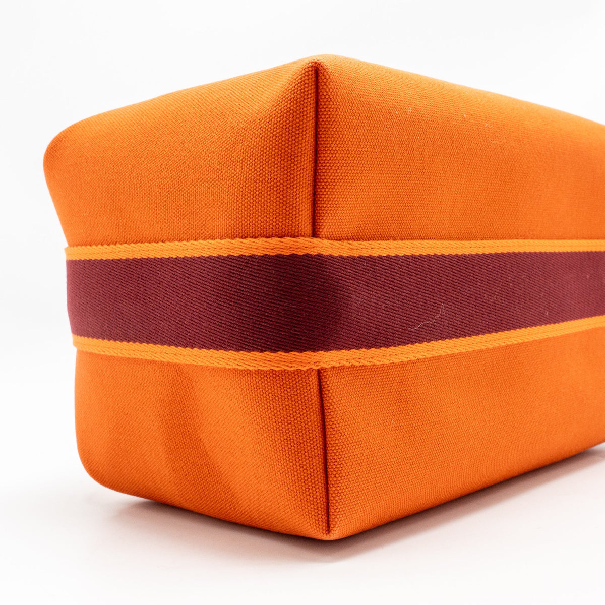 Hermes Bride-a-Brac Case, Large Model Canvas Orange Feu SHW
