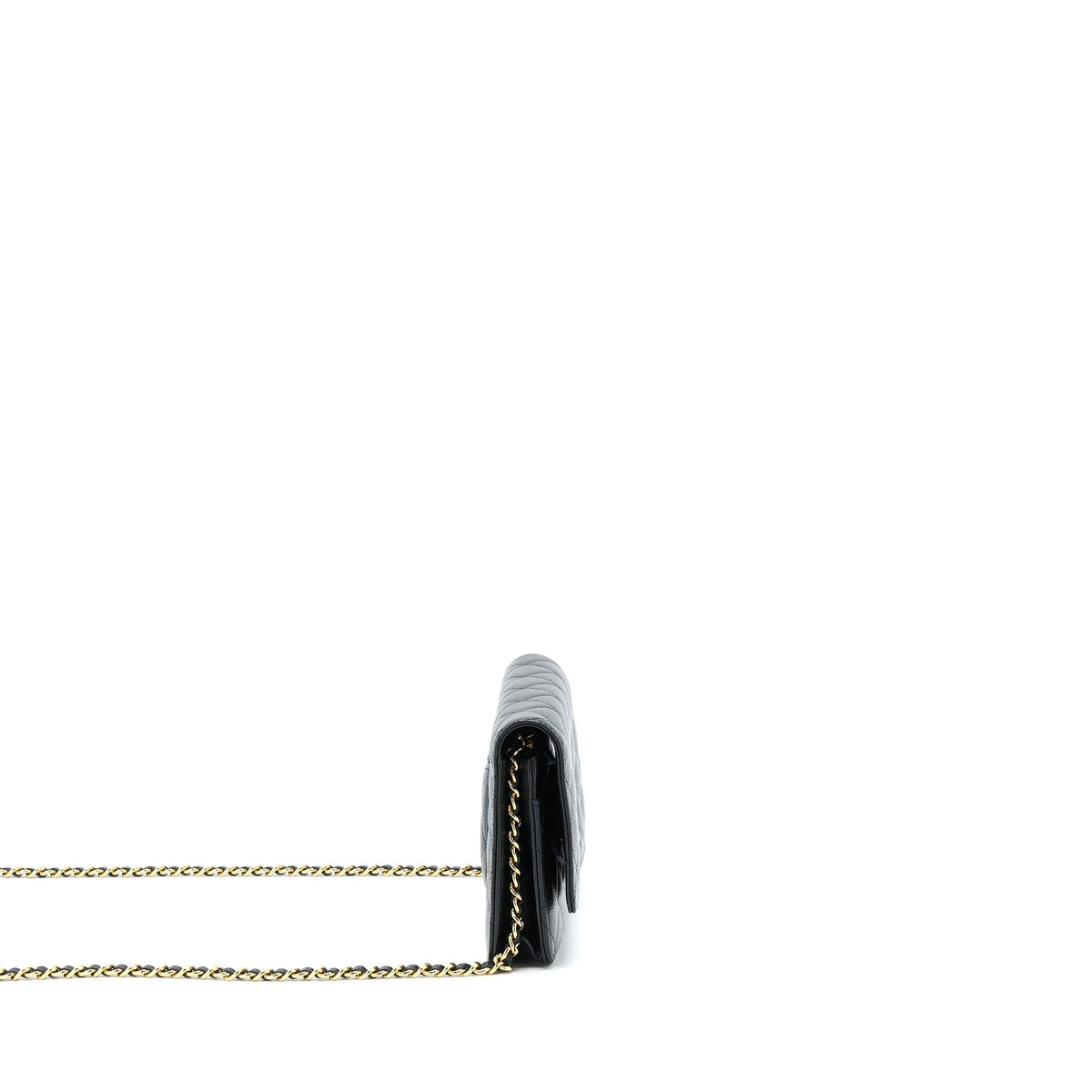 CHANEL CLASSIC WALLET ON CHAIN CAVIAR BLACK GHW