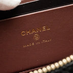 CHANEL CC TOP HANDLE VANITY BAG CAVIAR BLACK LGHW (MICROCHIP)