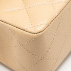 CHANEL SMALL CLASSIC DOUBLE FLAP BAG CAVIAR BEIGE GHW