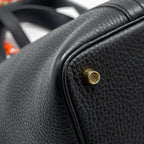 Hermes Picotin 18 Lock Bag Clemence Black GHW