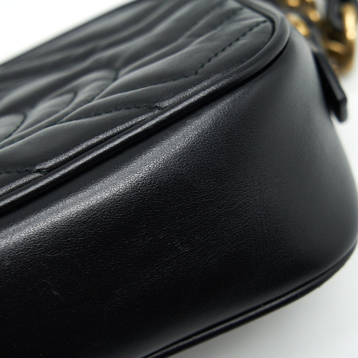 GUCCI MARMONT CAMERA BAG BLACK GHW