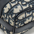 DIOR GROOVE 17 NANO BAG DIOR OBLIQUE JACQUARD BLUE GHW