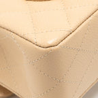 CHANEL SMALL CLASSIC DOUBLE FLAP BAG CAVIAR BEIGE GHW