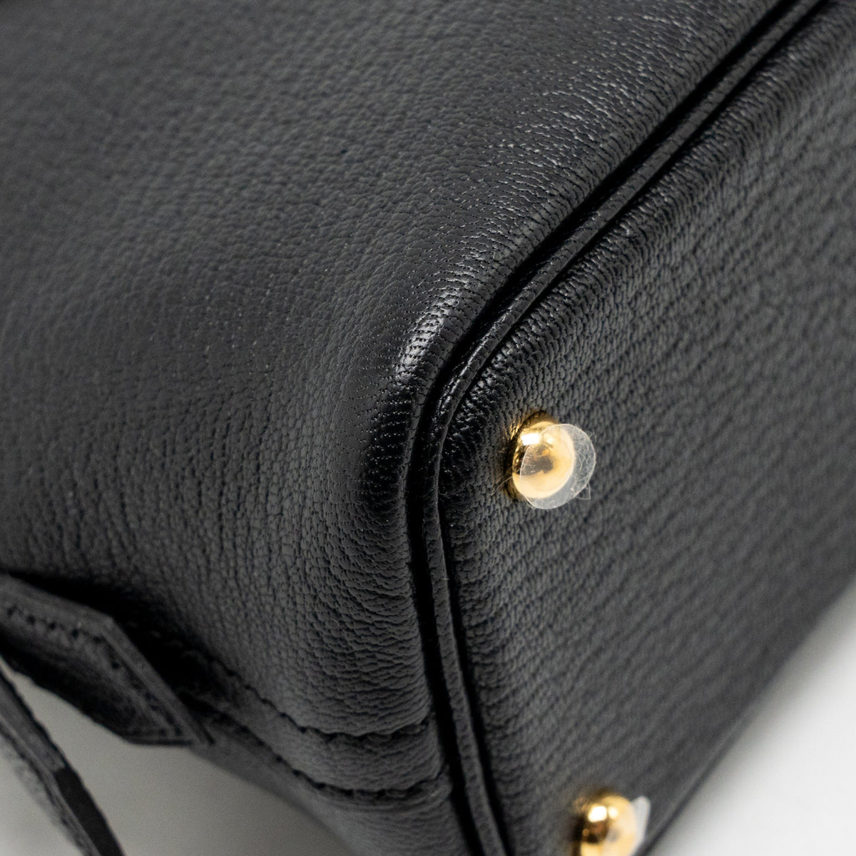 Hermes Mini Bolide 1923 Chèvre Mysore Black GHW