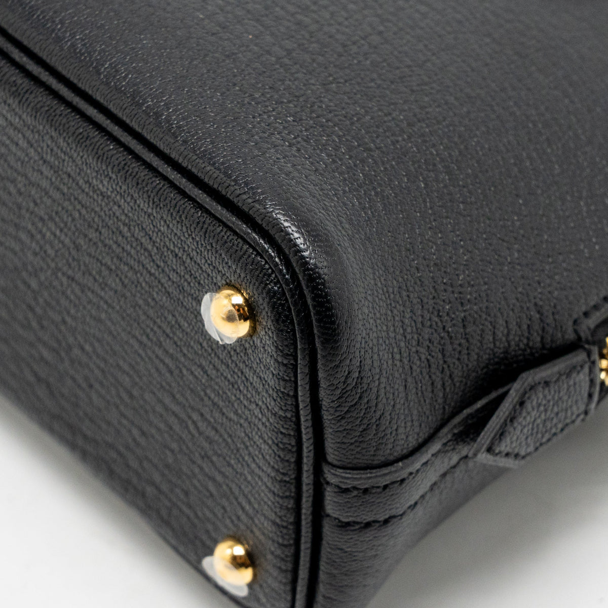 Hermes Mini Bolide 1923 Chèvre Mysore Black GHW