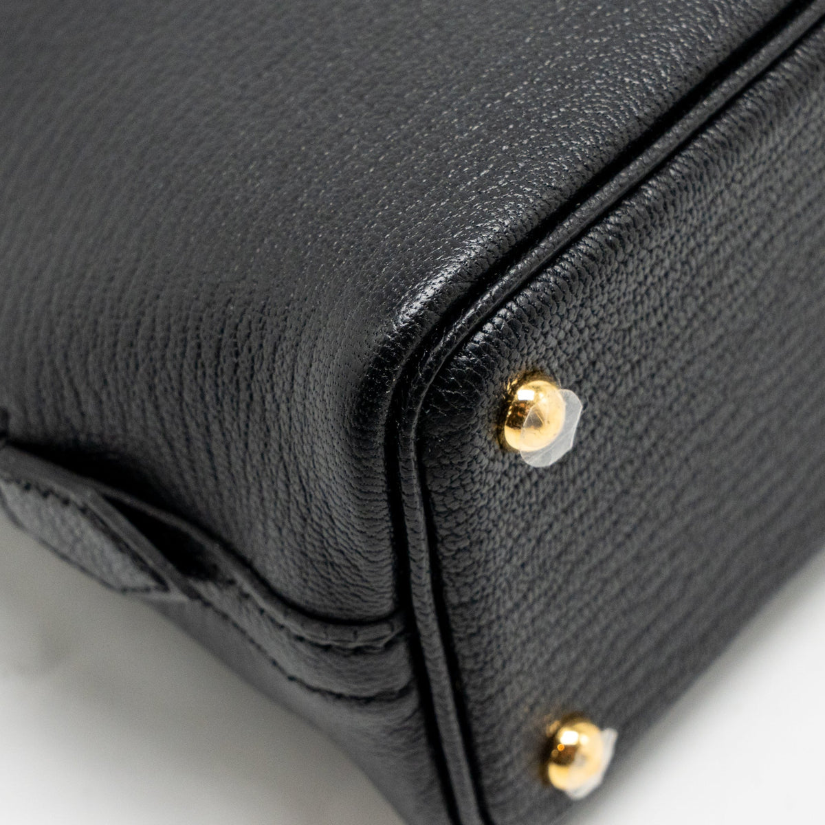 Hermes Mini Bolide 1923 Chèvre Mysore Black GHW