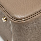 Hermes mini lindy clemence etoupe GHW