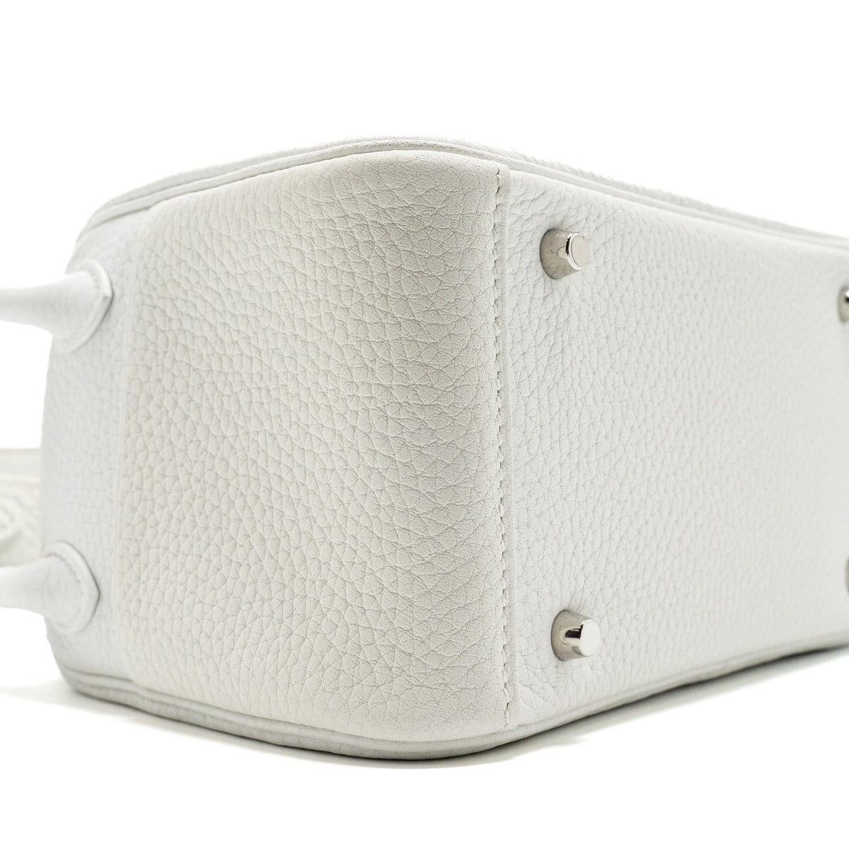 HERMES MINI LINDY CLEMENCE NEW WHITE SHW